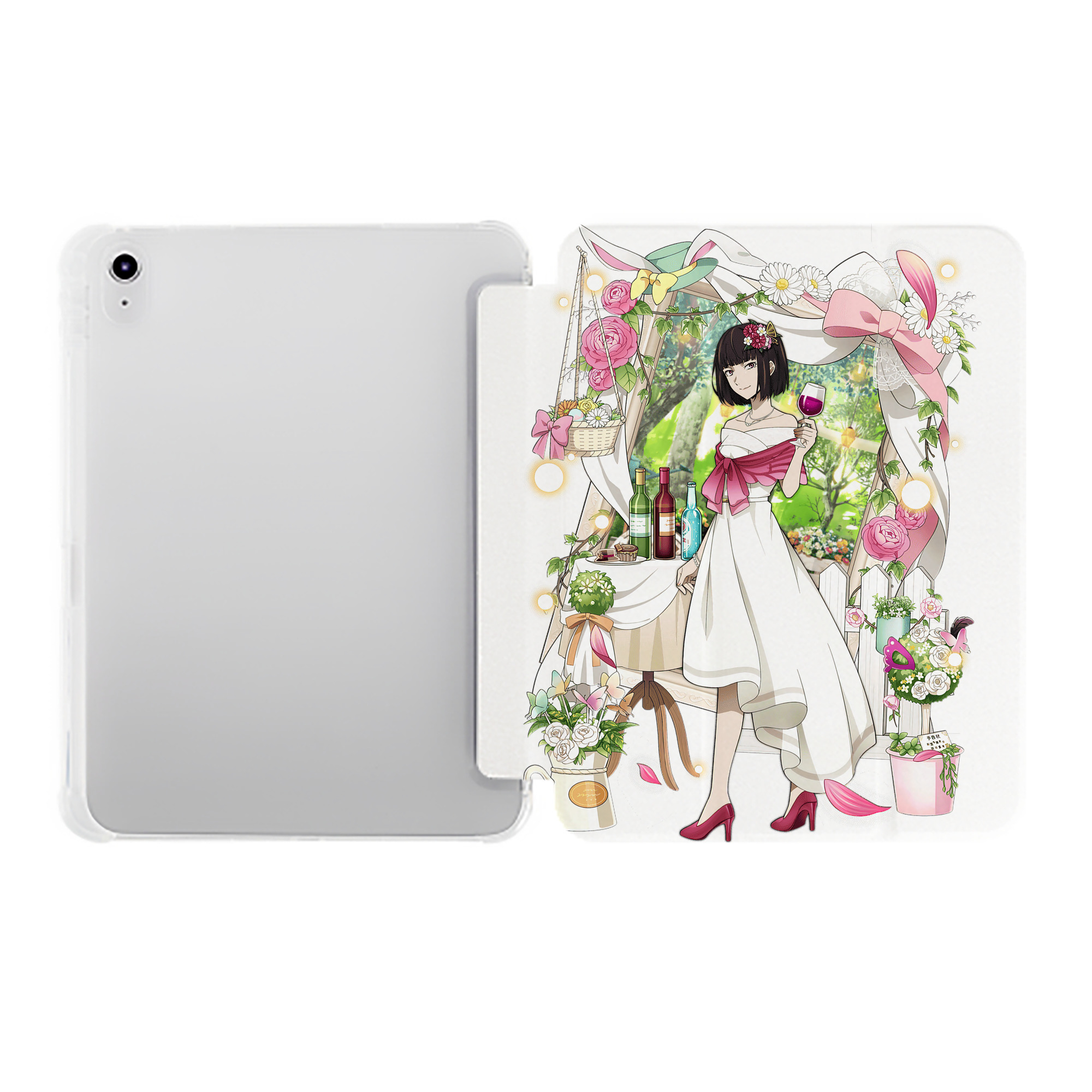 （画像用） 文豪ストレイドッグス Bungo Stray Dogs IPad ケース ペン収納付き 三つ折りスタンド PUレザー×シリコン 対応機種9.5/10.5/10.9インチ